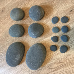 Set lávových kamenů z Peru - 14 ks - Masážní příslušenství - Masážní kameny