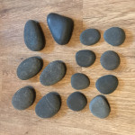 Set lávových kamenů z Peru - 14 ks - Masážní příslušenství - Masážní kameny